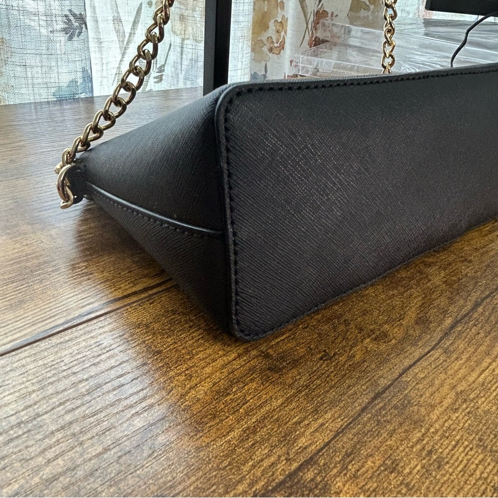 Michael Kors Black Cindy Micro Studded Crossbody - Picture 4 of 7